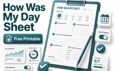 How Was My Day Sheet Free Printable
