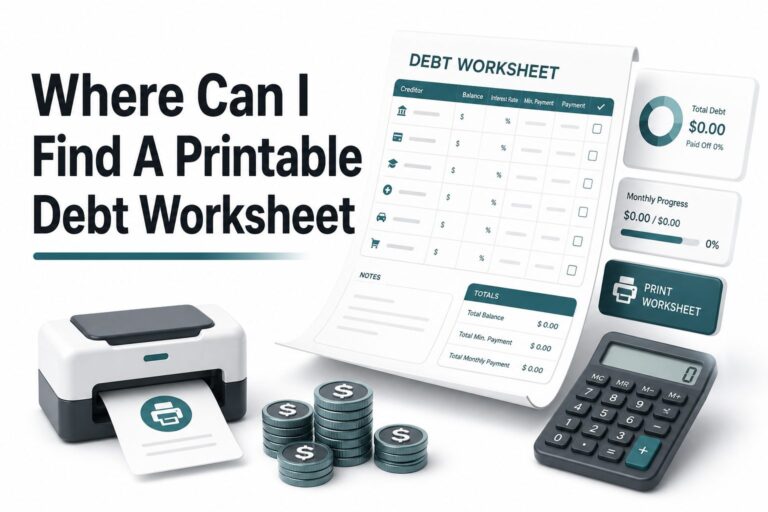 Where Can I Find a Printable Debt Worksheet?